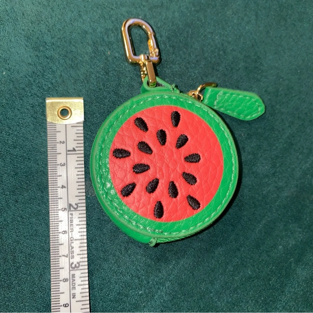 Watermelon fruit bag charm, coin purse or airtag holder - Picture 6 of 6